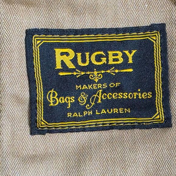 Rugby Ralph Lauren Canvas Leather Weekender Duffle Bag - Picture 7 of 12